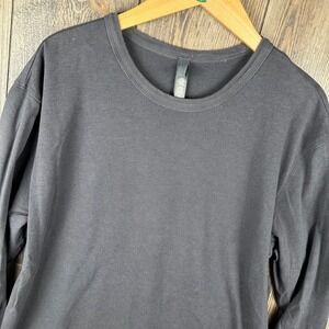 SKIMS Men's Lounge Jersey Relaxed Long Sleeve T-Shirt Gray XL